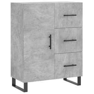 Skříň highboard betonově šedá 69,5x34x180 cm kompozitní dřevo - obrázek 7