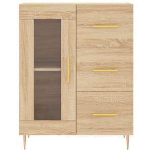 Skříň highboard dub sonoma 69,5 x 34 x 180 cm kompozitní dřevo - obrázek 8