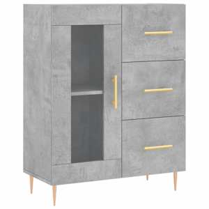 Skříň highboard betonově šedá 69,5x34x180 cm kompozitní dřevo - obrázek 7
