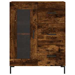 Skříň highboard kouřový dub 69,5 x 34 x 180 cm kompozitní dřevo - obrázek 8