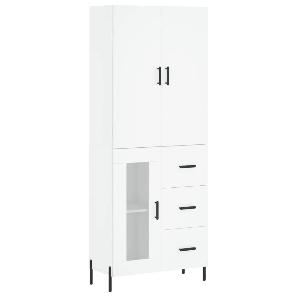 vidaXL Skříň highboard bílá 69,5 x 34 x 180 cm kompozitní dřevo