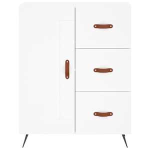 Skříň highboard bílá 69,5 x 34 x 180 cm kompozitní dřevo - obrázek 8