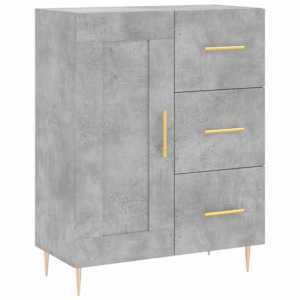 Skříň highboard betonově šedá 69,5x34x180 cm kompozitní dřevo - obrázek 7