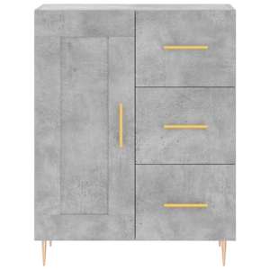 Skříň highboard betonově šedá 69,5x34x180 cm kompozitní dřevo - obrázek 8