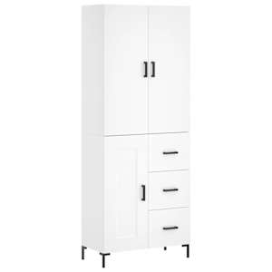 vidaXL k&otilde;rge kapp, valge, 69,5 x 34 x 180 cm, tehispuit
