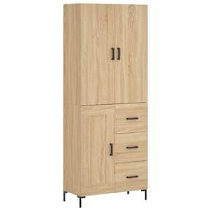 Skříň highboard dub sonoma 69,5 x 34 x 180 cm kompozitní dřevo - obrázek 2
