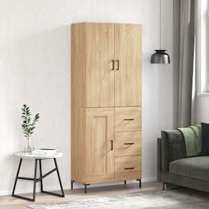 Skříň highboard dub sonoma 69,5 x 34 x 180 cm kompozitní dřevo - obrázek 1
