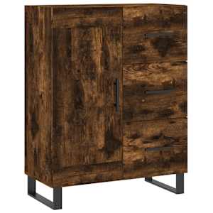 Skříň highboard kouřový dub 69,5 x 34 x 180 cm kompozitní dřevo - obrázek 7