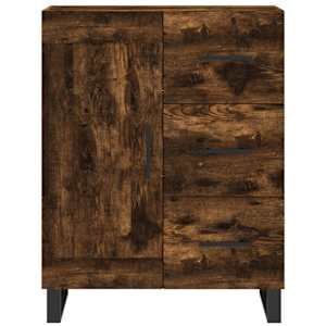 Skříň highboard kouřový dub 69,5 x 34 x 180 cm kompozitní dřevo - obrázek 8