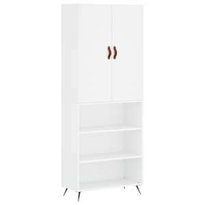 Skříň highboard bílá 69,5 x 34 x 180 cm kompozitní dřevo - obrázek 2