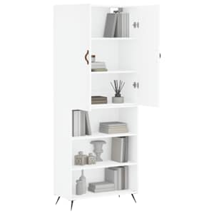 Skříň highboard bílá 69,5 x 34 x 180 cm kompozitní dřevo - obrázek 3