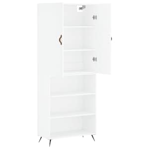 Skříň highboard bílá 69,5 x 34 x 180 cm kompozitní dřevo - obrázek 4