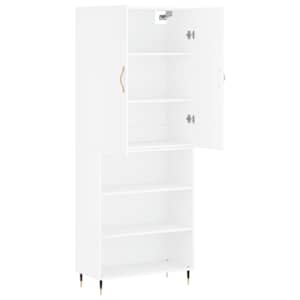 Skříň highboard bílá 69,5 x 34 x 180 cm kompozitní dřevo - obrázek 4