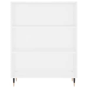 Skříň highboard bílá 69,5 x 34 x 180 cm kompozitní dřevo - obrázek 8
