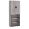 vidaXL k&otilde;rge kapp, hall Sonoma tamm, 69,5 x 34 x 180 cm, tehispuit