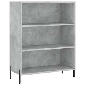 Skříň highboard betonově šedá 69,5x34x180 cm kompozitní dřevo - obrázek 7