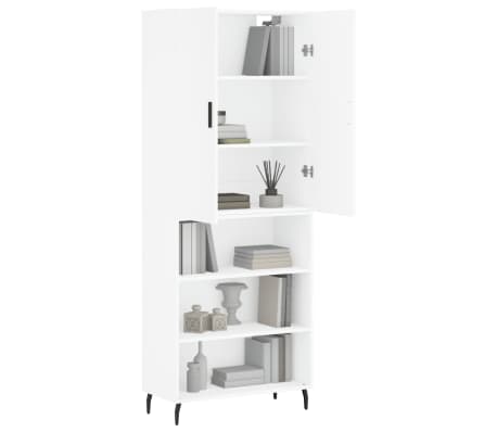 vidaXL Dulap &icirc;nalt, alb, 69,5x34x180 cm, lemn compozit