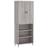 vidaXL k&otilde;rge kapp, hall Sonoma tamm, 69,5 x 34 x 180 cm, tehispuit