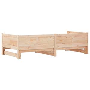 Vytahovací denní postel Hnědá 203,5 x 184 x 56,5 cm - obrázek 8