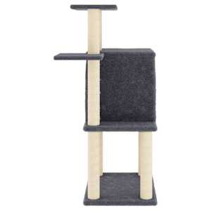 Škrabadlo pro kočky se sisalovými sloupky tmavě šedé 97 cm - obrázek 4
