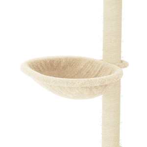 Škrabadlo pro kočky se sisalovými sloupky krémové 95 cm - obrázek 7