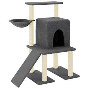 Škrabadlo pro kočky se sisalovými sloupky tmavě šedé 96,5 cm - obrázek 2