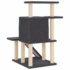 Škrabadlo pro kočky se sisalovými sloupky tmavě šedé 97 cm - obrázek 6