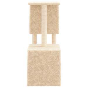 Škrabadlo pro kočky se sisalovými sloupky krémové 86 cm - obrázek 5