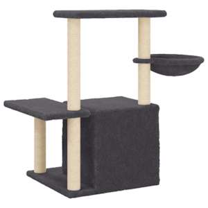 Škrabadlo pro kočky se sisalovými sloupky tmavě šedé 83 cm - obrázek 6