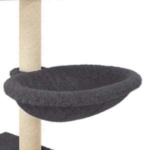 Škrabadlo pro kočky se sisalovými sloupky tmavě šedé 117 cm - obrázek 8