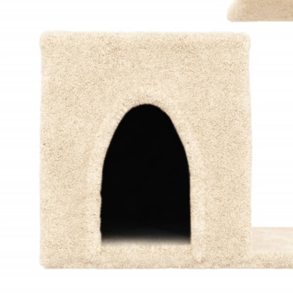  Škrabadlo pre mačky so sisalovými stĺpikmi krémové 50,5 cm