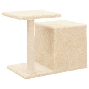 Škrabadlo pro kočky se sisalovými sloupky krémové 50,5 cm - obrázek 6