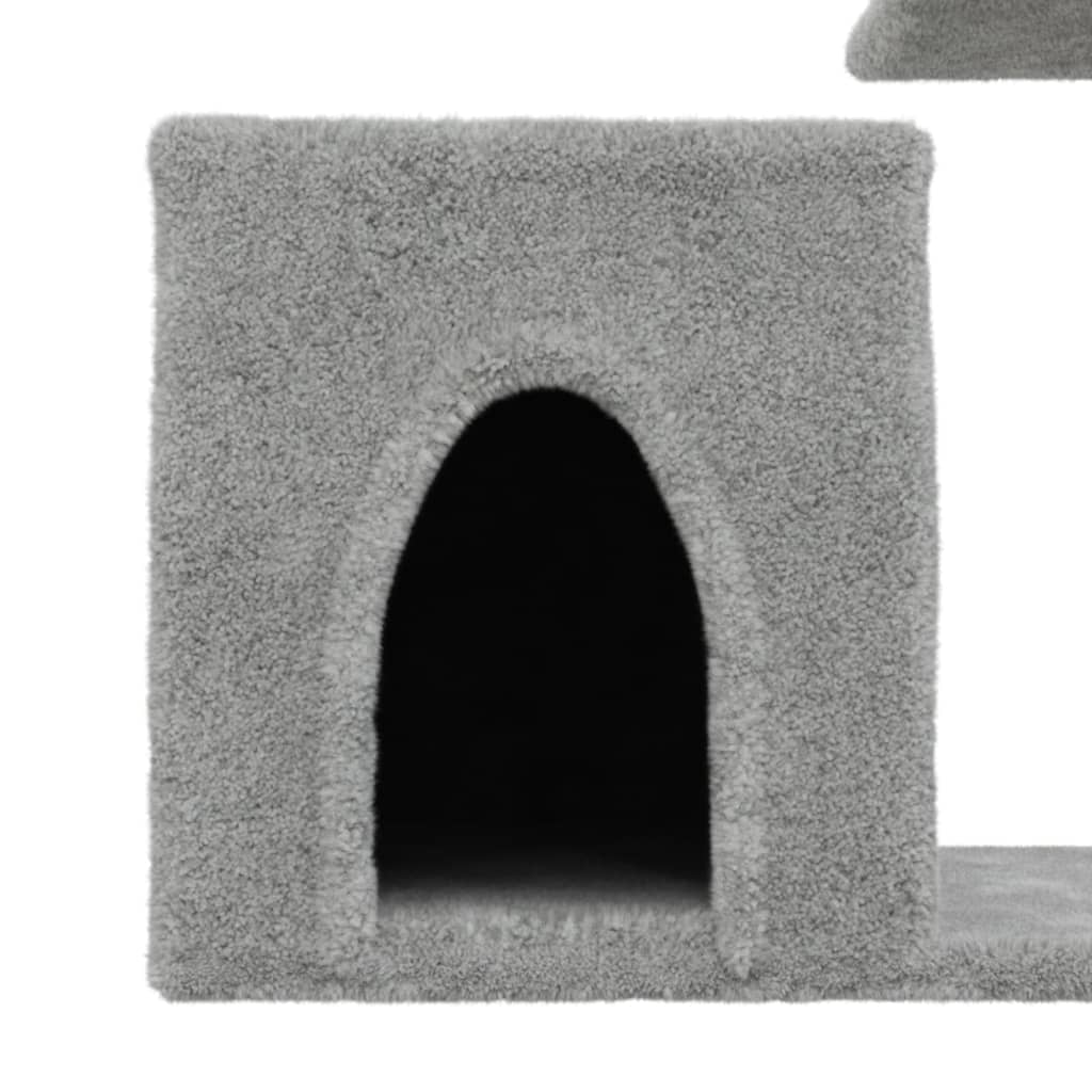 Škrabadlo pre mačky so sisalovými stĺpikmi bledosivé 50,5 cm