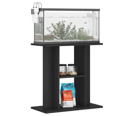 vidaXL Stojan na akv&aacute;rium čern&yacute; 60 x 30 x 60 cm kompozitn&iacute; dřevo