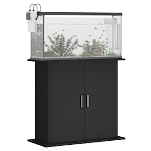 vidaXL Aquariumstandaard 81x36x73 cm bewerkt hout zwart