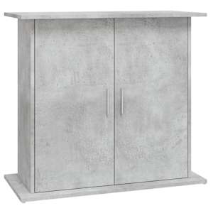 vidaXL akvaariumialus, betoon, hall, 81 x 36 x 73 cm, t&ouml;&ouml;deldud puit