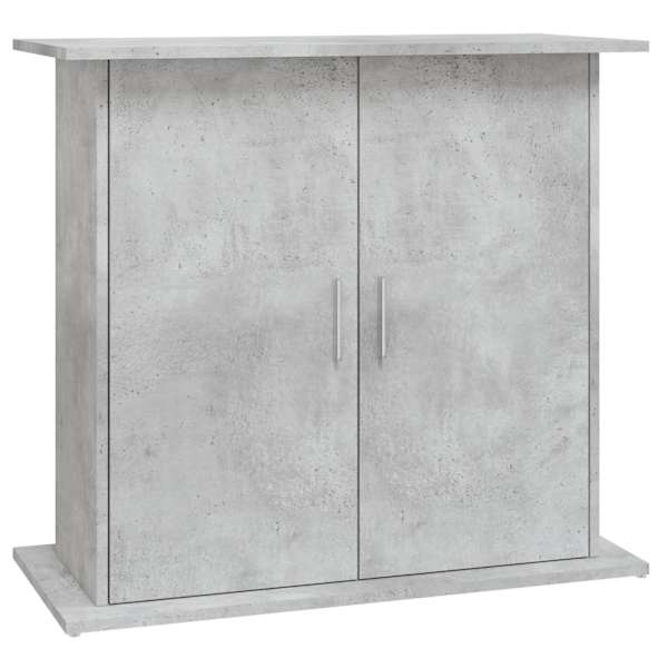 vidaXL akvaariumialus, betoon, hall, 81 x 36 x 73 cm, t&ouml;&ouml;deldud puit