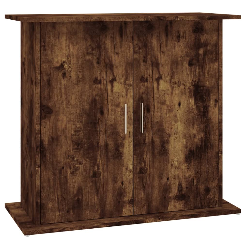 vidaXL Aquariumstandaard 81x36x73 cm bewerkt hout gerookt eikenkleurig
