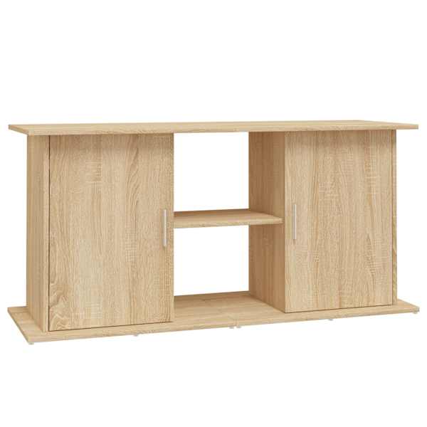 vidaXL akvaariumialus Sonoma tamm 121 x 41 x 58 cm t&ouml;&ouml;deldud puit