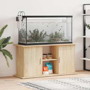 Stojalo za akvarij, hrast sonoma, 121x41x58 cm, inženirski les
