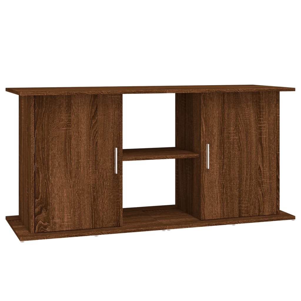 vidaXL Aquariumstandaard 121x41x58 cm bewerkt hout bruin eikenkleur