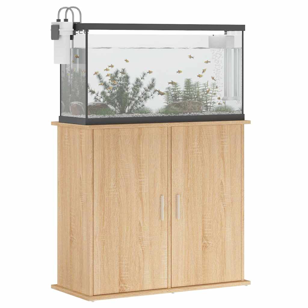 vidaXL Stojan na akvárium dub sonoma 81x36x73 cm kompozitné drevo