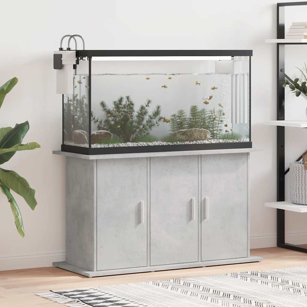 vidaXL Aquariumständer Betongrau 101x41x58 cm Holzwerkstoff