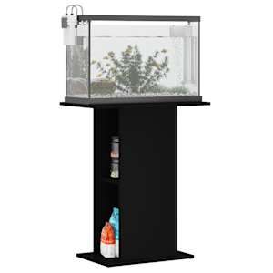 vidaXL Support pour aquarium noir 60,5x36x72,5 cm bois d'ing&eacute;nierie
