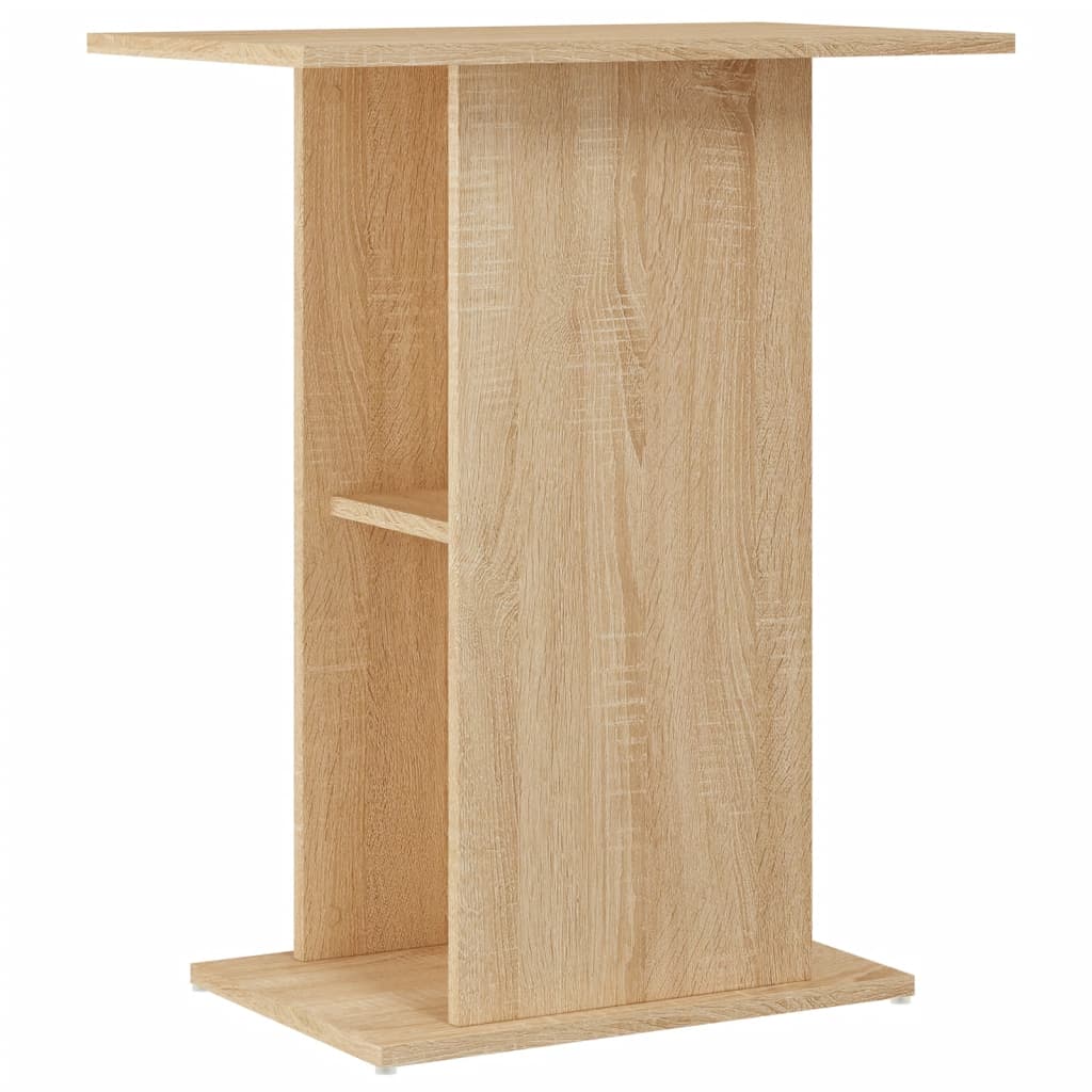 vidaXL Aquariumstandaard 60,5x36x72,5 cm bewerkt hout sonoma eiken