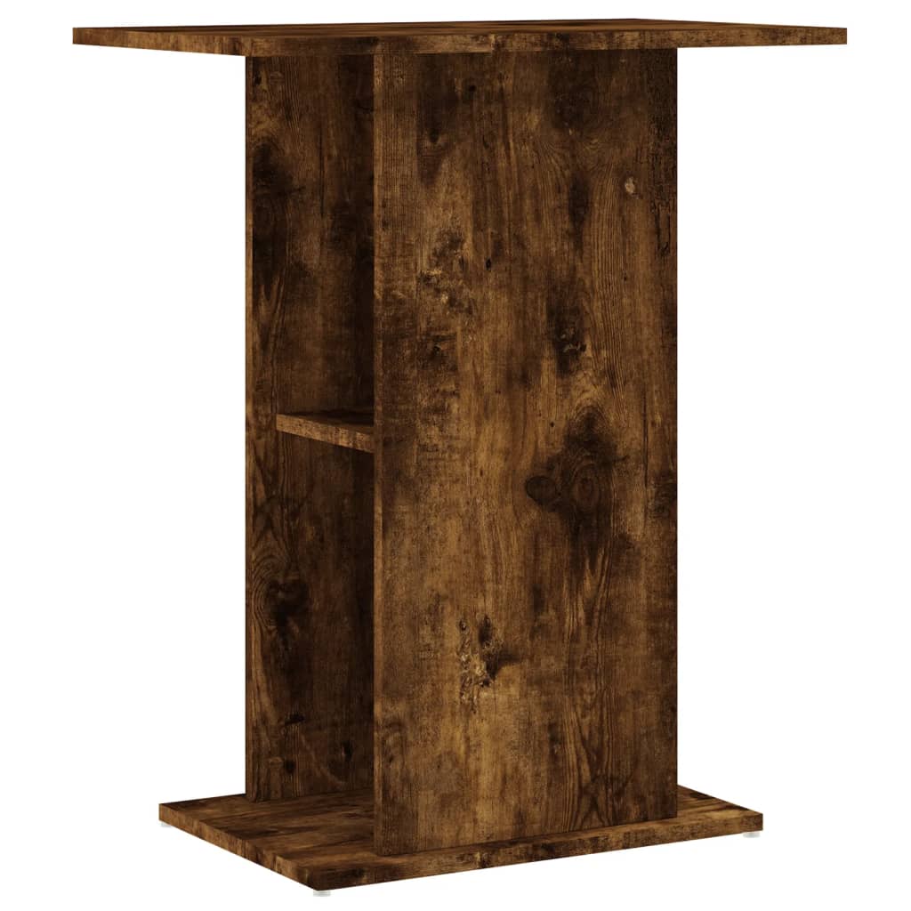 vidaXL Aquariumstandaard 60,5x36x72,5 cm bewerkt hout gerookt eiken