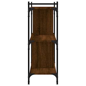 Knihovna se 3 policemi hnědý dub 76x32x88 cm kompozitní dřevo - obrázek 5