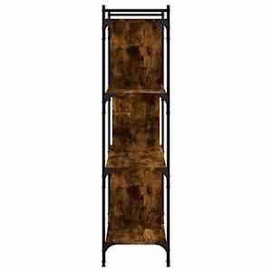 Knihovna se 4 policemi kouřový dub 76x32x123cm kompozitní dřevo - obrázek 5