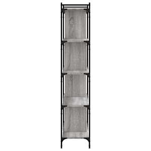 Knihovna s 5 policemi šedá sonoma 76x32x158 cm kompozitní dřevo - obrázek 5