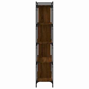 Knihovna s 5 policemi hnědý dub 76x32x158 cm kompozitní dřevo - obrázek 5